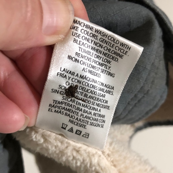 Levi's Men's Charcoal gray green long sleeve sherpa lined Shirt Jacket sz Large - Picture 7 of 16